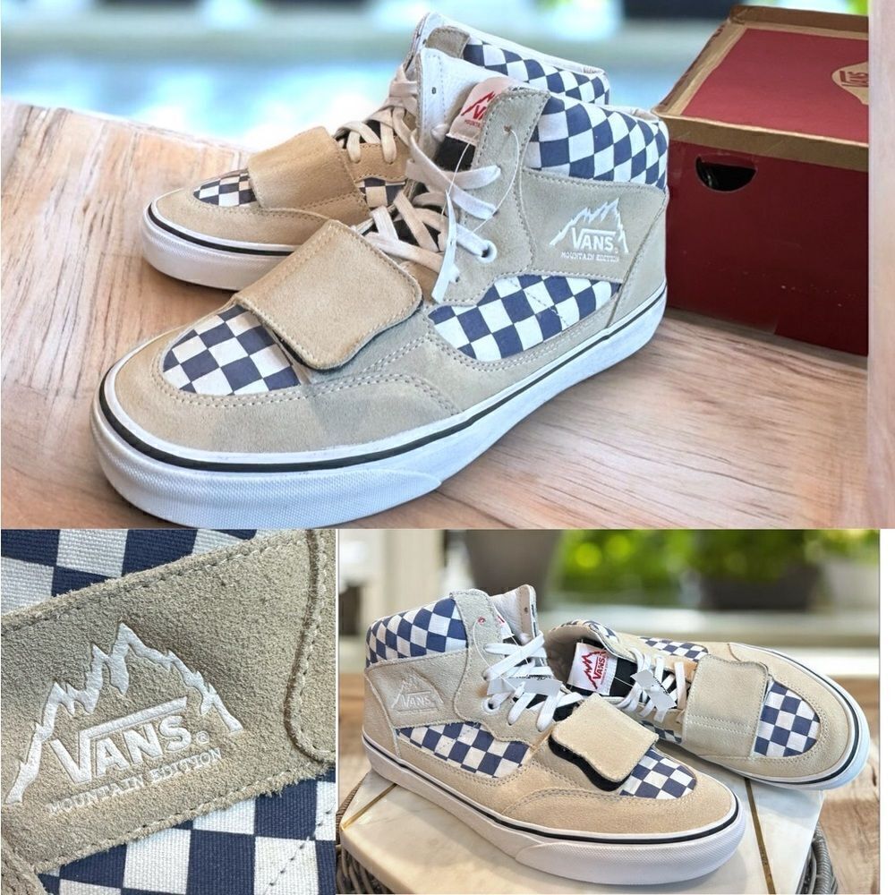 VANS 2019 MOUNTAIN EDITION CHECKERBOARD TURTLEDOVE VN0A3TKGU9I MEN 10.5 WOMEN 12